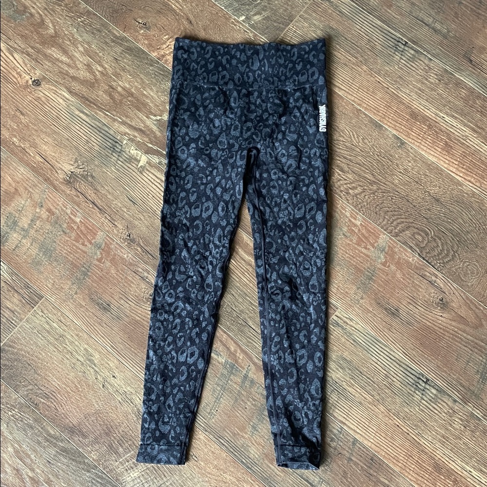 Gymshark Charcoal Patterned Leggings